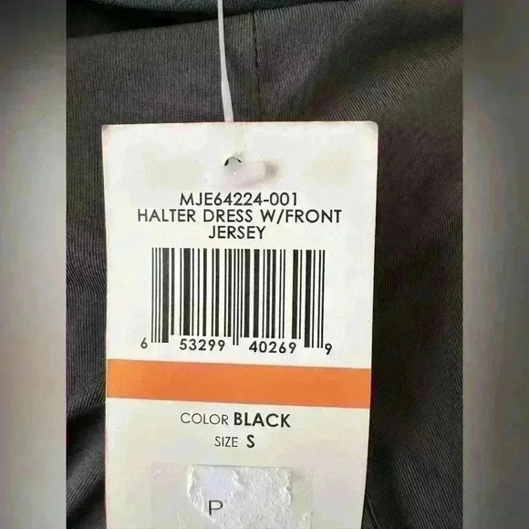 BCBGMAXAZRIA A-Line Jersey Halter Low Back Midi Dress With Tie Back Size Small - Picture 8 of 11